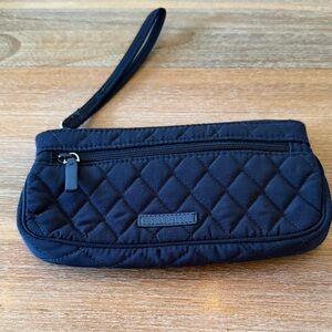 Vera Bradley Black Quilted Wristlet